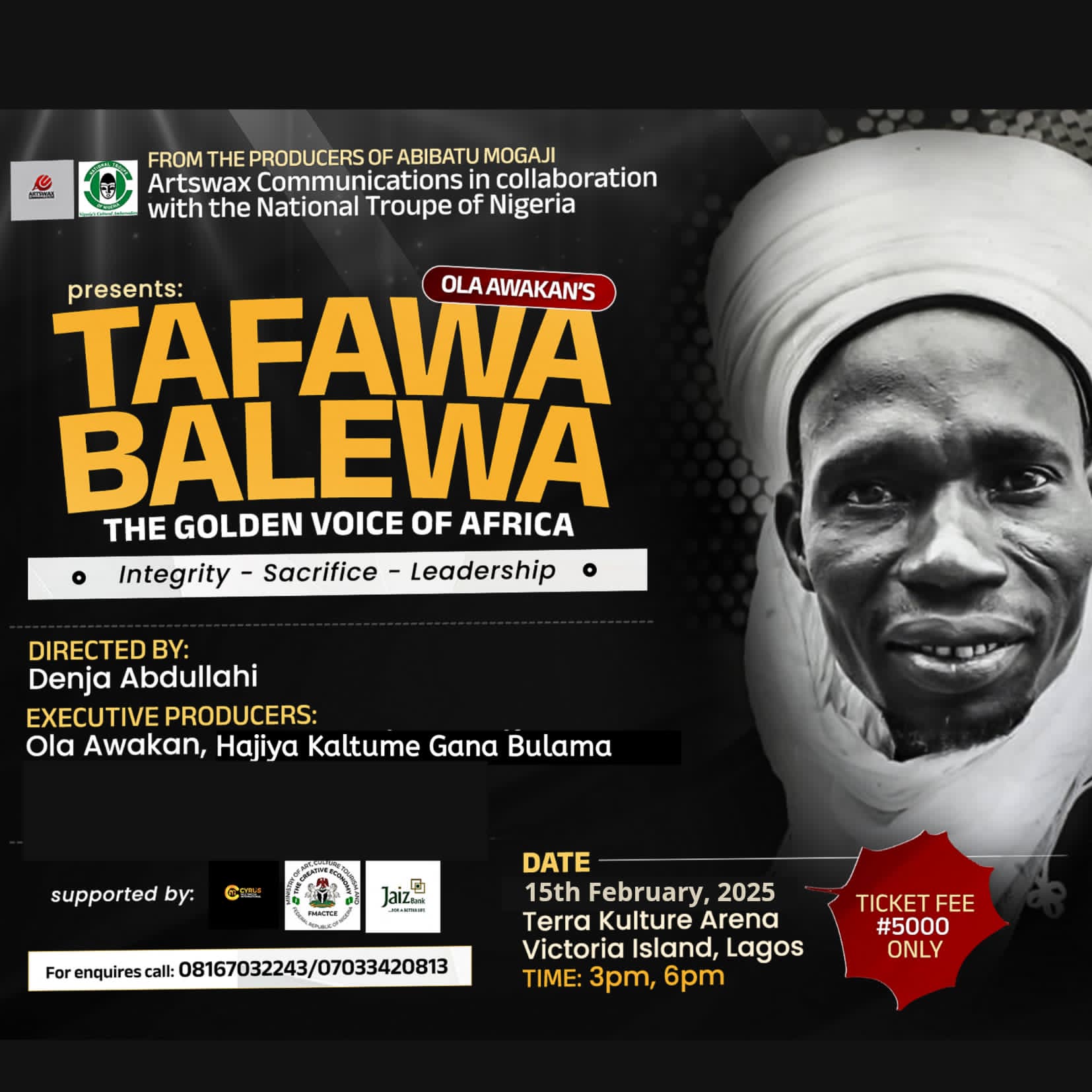Artswax Presents: Tafawa Balewa